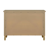 46"W 6-Drawer Small Spindle Wood Dresser, Natural *