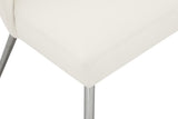 Logan Contemporary Dining Chair Set of 2 - Luxurious Upholstery with Chrome Finish for Modern Homes