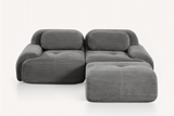 MIA 82'' Loveseat with 1 Ottoman