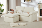 DERVAL 80" Loveseat with 1 Ottoman