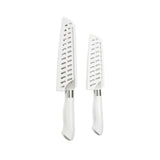 EcoCut 2 Piece Santoku Knife Set With Blade Guards, Grey