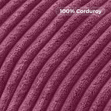 MAXYOYO Kids Bean Bag Chair, Corduroy Bean Bag Couch with Armrests for Children's Room (Rose Pink)