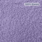 MAXYOYO Kids Bean Bag Chair, Sherpa Bean Bag Couch with Decorative Edges for children's room (Purple)