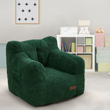 MAXYOYO Kids Sherpa Bean Bag Chair, Teddy Lazy Sofa for Girls and Boys, Green