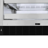 ZLINE 24" Touchstone 151 Can Beverage Fridge Black Matte Glass Door RBSO-BLM-24