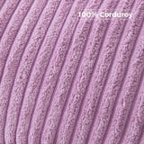 MAXYOYO Kids Bean Bag Chair, Corduroy Bean Bag Couch with Armrests for Children's Room (Purple)