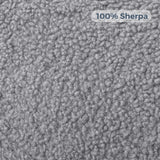 MAXYOYO Kids Bean Bag Chair, Sherpa Bean Bag Couch with Decorative Edges for children's room (Grey)