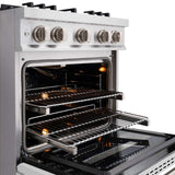 ZLINE 36"Classic Gas Range, Convection Gas Oven, Stainless Steel, White Matte Door CGR-WM-36
