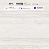 PURPLE LEAF Patio Dining Set with Sunbrella Fabric Cushions and Aluminum Table All-Weather Wicker Patio Table Set for Deck