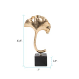 Gifu Golden Ginkgo Leaf Sculpture- Short