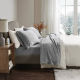 Soft Plush 4-Piece Brushed Sheet Set, Grey