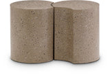 Dimple - 2 Piece Modular End Table - Terazzo Finish