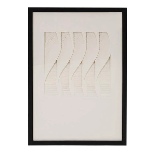 Dimensional Paper Twist Shadowbox Art
