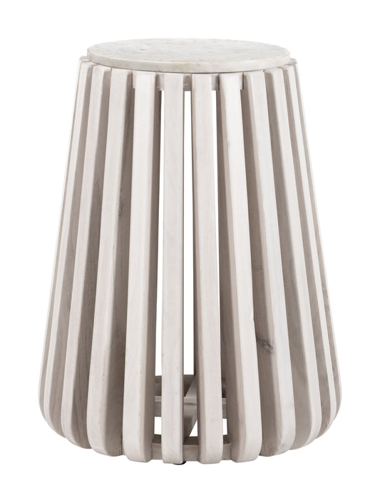 Cyprus Side Table White & Whitewashed