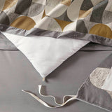 Wholesale Geometric Jacquard Oversized Duvet Style Comforter Set, Gold