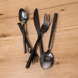 Arezzo Brushed Black 5pc Place Setting