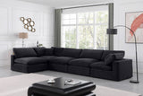 Comfy - 5 Piece Velvet Modular Sectional