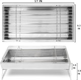 17-Inch Portable Stainless Steel Charcoal Grill