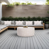 Indoor/Outdoor Universal Round Ottoman Syros Natural