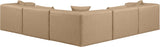 Cube - 5 Piece Modular Corner Sectional - Tan
