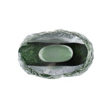 Emerald Crystalized Glass Vase- Small
