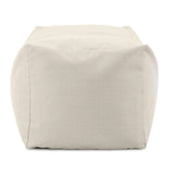 Outdoor Pouf Bench Cover- Driftwood Natural