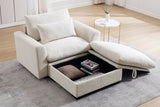 PERTH 51" Single Sofa with 1 Ottoman