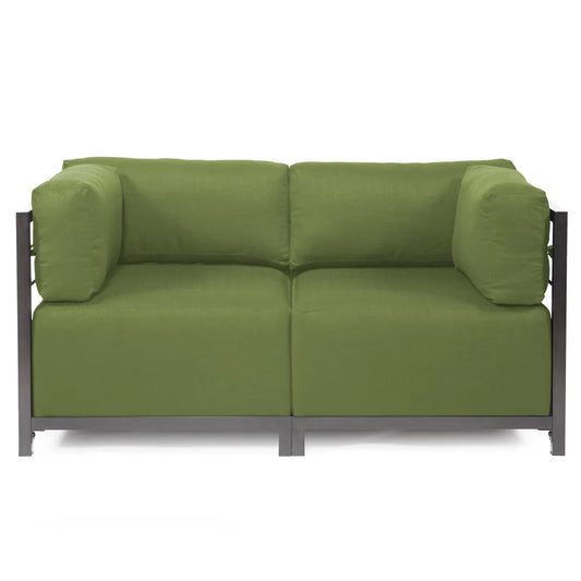 Axis 2pc Sectional Seascape Moss Titanium Frame