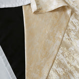 Marble Total Blackout Window Curtain, Gold (Max Blackout)