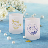 Personalized Frosted Glass Votive