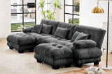 CLOUDIES 134" 3 Seater Sofa with 2 Ottomans