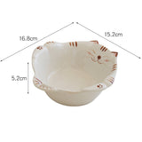 Cute Ceramic Cat Bowl Fruit & Salad Plate