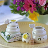 Sweet As Can Bee Ceramic Honey Pot with Dipper