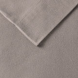 Flannel Cotton Winter Sheet Set, Earthy Grey