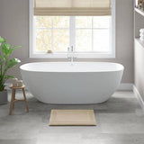 100% Cotton Tufted 3000 Gsm Reversible Bath Rug, Natural