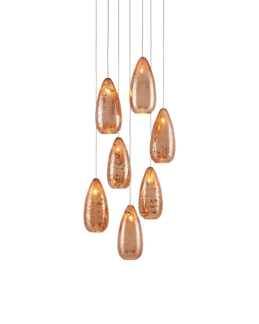 Rame 7-Light Round Multi-Drop Pendant