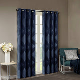 Ogee (Max Blackout) Window Curtain, Navy Blue
