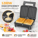 Wholesale Non-Stick Waffle Maker, 1200W Black Ul Certified