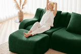 ROMA 82.7" Loveseat with 2 Ottomans
