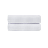 Luxury Box Pattern Matelasse Coverlet, White