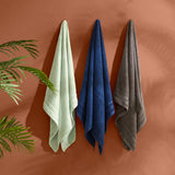 400GSM Plush Terry Quick Dry 100% Cotton Towel Set, Grey