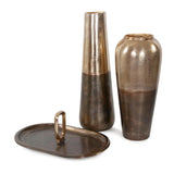 Golden Ore Torpedo Shape Vase