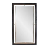 Bertoia Oversized Mirror in a Wooden and Metal Frame