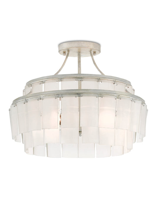 Vintner White Semi-Flush Mount