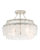 Vintner White Semi-Flush Mount