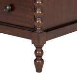 Wholesale 46"W 6-Drawer Small Spindle Wood Dresser, Morocco Brown *