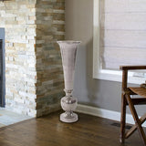Silver Oversized Trumpet Vase