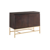 Modern Accent Cabinet Contemporary Chest, Gold Base *