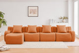 ROMA 148" 4-Seater Sofa with 1 Ottoman