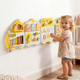 ROBUD Wooden Spring Train Busy Board